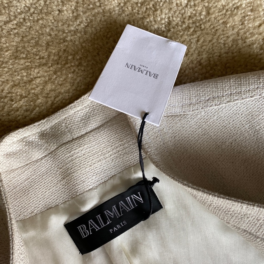 Balmain linen blazer 36 - Picture 3 of 7